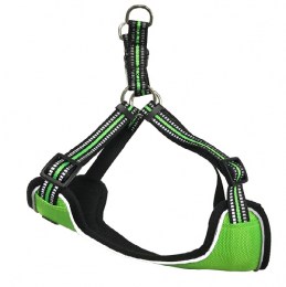 GOGET Soft Reflective Chest Harness Neon Green 25mm x 66-81cm (Large)