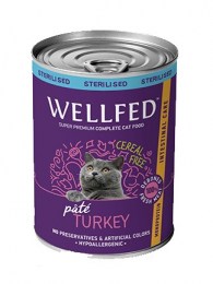 Wellfed Intestinal Care Sterilised with turkey 400gr (Cat)