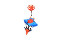 Big Mouth Bird Orange 3D Cat Toy With Silvervine