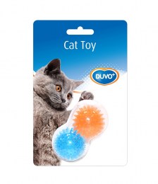 Duvo+ παιχνίδι γάτας "Αγκαθωτές Μπάλες" 8x4x5cm (Μπλε-Πορτοκαλί)