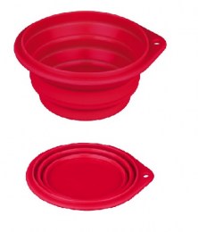 Trixie-Collapsible-Travel-Bowl-red
