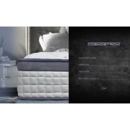 Cosmostrom Lusso Grey King Size Ανατομικό Στρώμα 180x200x30cm με Ανεξάρτητα Ελατήρια