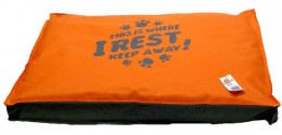 Μαξιλάρι σκύλου Orange-Grey 80x60x8cm
